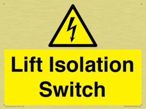 Lift Isolation Switch
